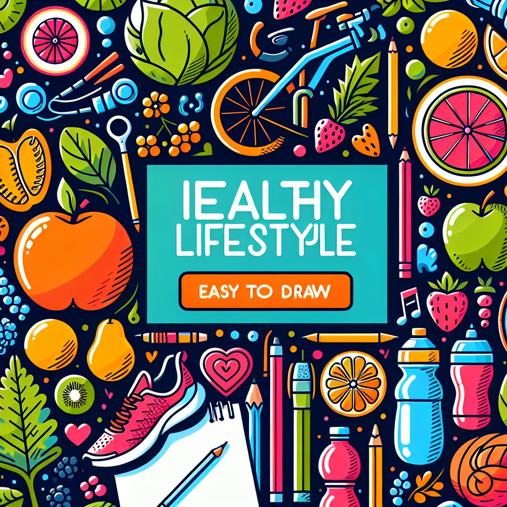 Inspirasi Poster Gaya Hidup Sehat yang Mudah Digambar untuk Pemula
