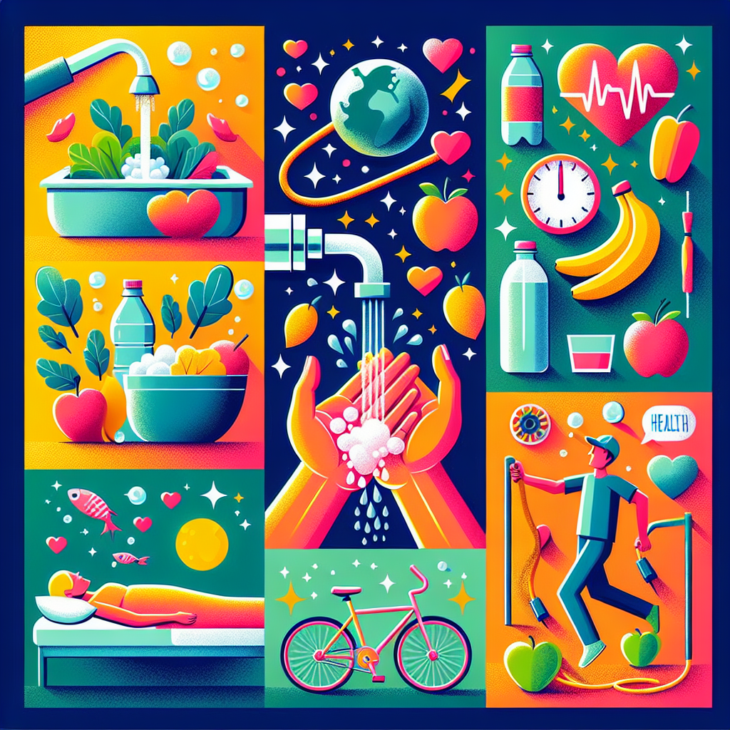 Poster Hidup Bersih dan Sehat yang Praktis dan Mudah Digambar